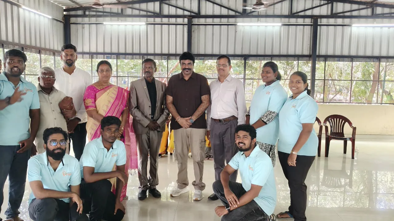 Team with dignitaries